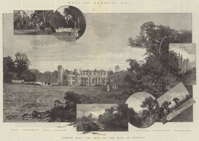 Cobham Hall, siedziba hrabiego Darnley autorstwa Charles Auguste Loye