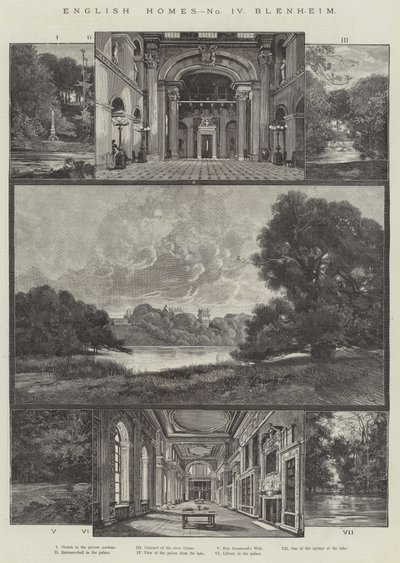 Dom Angielski, Blenheim autorstwa Charles Auguste Loye