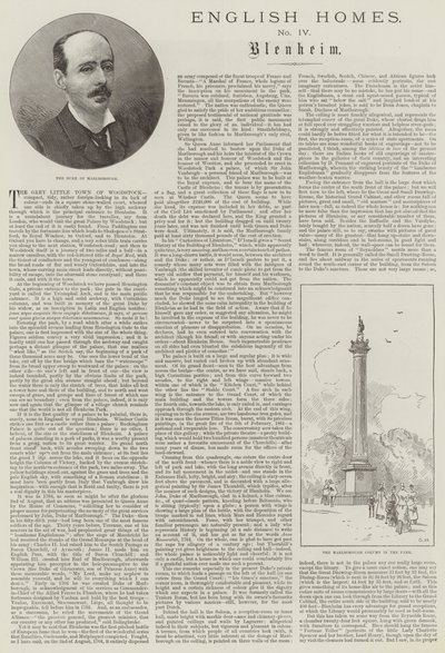 Dom Angielski, Blenheim autorstwa Charles Auguste Loye