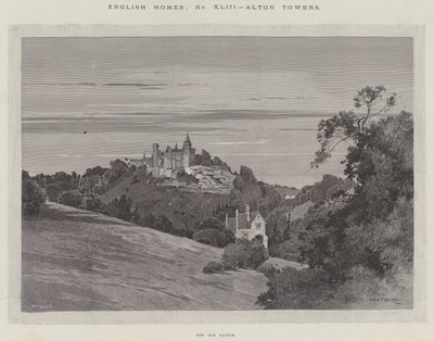 English Homes, Alton Towers, Stary Zamek autorstwa Charles Auguste Loye