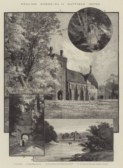 English Homes, Hatfield House autorstwa Charles Auguste Loye