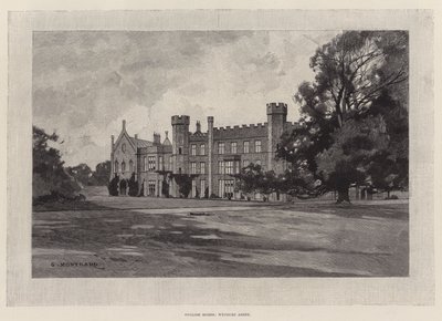 Angielskie domy, Opactwo Wycombe autorstwa Charles Auguste Loye