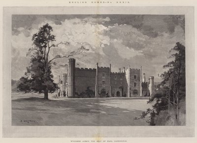 English Homes, Wycombe Abbey, siedziba hrabiego Carrington autorstwa Charles Auguste Loye