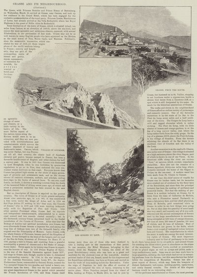 Grasse i okolice autorstwa Charles Auguste Loye