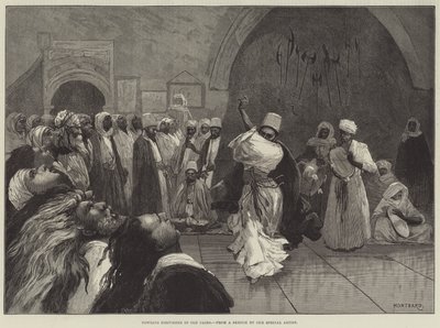 Wyjący Derwisze w Starym Kairze autorstwa Charles Auguste Loye