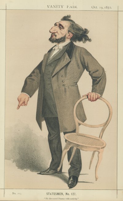 pan Leon Gambetta autorstwa Charles Auguste Loye