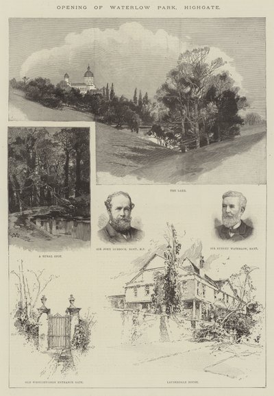 Otwarcie Waterlow Park, Highgate autorstwa Charles Auguste Loye
