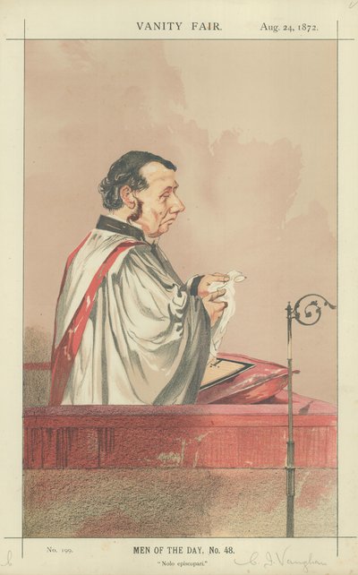 Wielebny Charles John Vaughan autorstwa Charles Auguste Loye