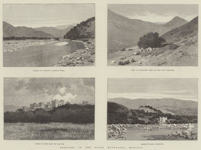 Szkice w górach Atlas, Maroko autorstwa Charles Auguste Loye