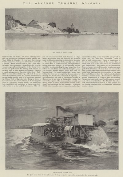 Natarcie w kierunku Dongoli autorstwa Charles Auguste Loye
