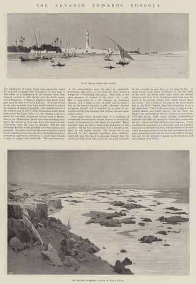 Natarcie w kierunku Dongoli autorstwa Charles Auguste Loye