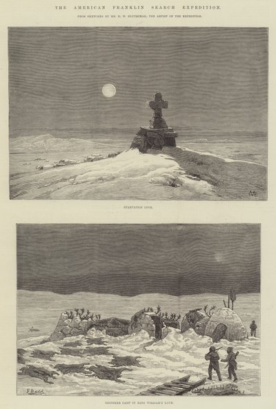 Amerykańska wyprawa poszukiwawcza Franklina autorstwa Charles Auguste Loye