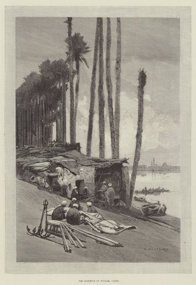 Port Boulak, Kair autorstwa Charles Auguste Loye