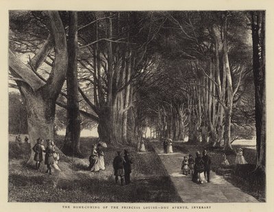 Powrót księżniczki Louise, Dhu Avenue, Inverary autorstwa Charles Auguste Loye