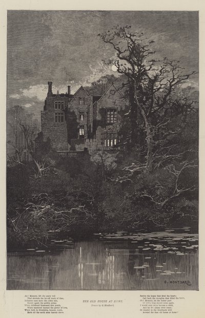 Stary dom w domu autorstwa Charles Auguste Loye