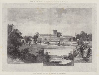 Wizyta księcia i księżnej Walii w Trentham Hall autorstwa Charles Auguste Loye