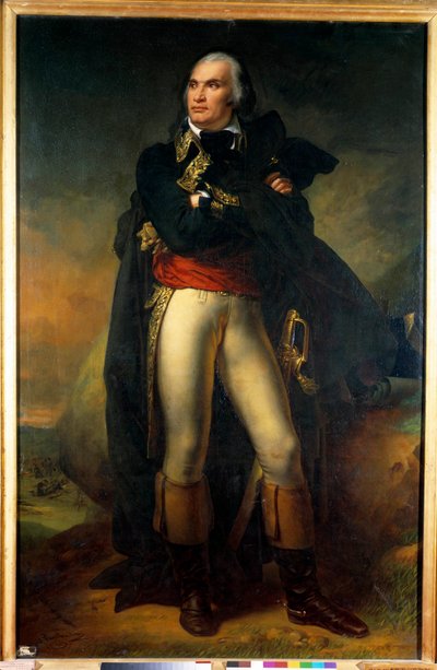 Portret u stóp Charlesa Pichegru (1761-1804), Naczelnego Wodza Armii Północy, Sambre i Moza, Ren i Mozela Obraz Charlesa de Steubena (1788-1856) 1819 nd. 2,1x1,3m. Paryż, Musée de l