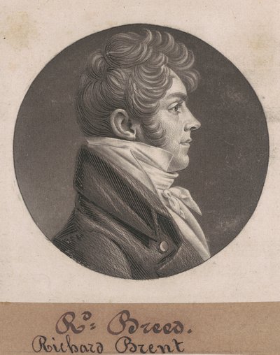 Ryszard Brent autorstwa Charles B.J. Févret de Saint Mémin
