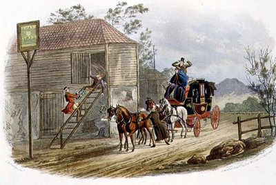 „Lazy Horsekeeper for the Mail”, grawerowane przez R.G. Reeve (fl.1811-37) wyd. autorstwa Thomasa McLeana autorstwa Charles B. (after) Newhouse