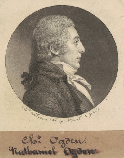 Abraham Ogden, Jr. autorstwa Charles B. J. Févret de Saint Mémin