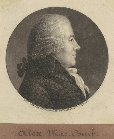 Aleksander Macomb autorstwa Charles B. J. Févret de Saint Mémin