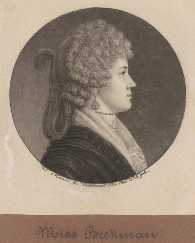 Ann Beekman autorstwa Charles B. J. Févret de Saint Mémin