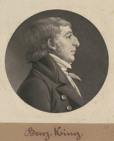 Benjamin King autorstwa Charles B. J. Févret de Saint Mémin