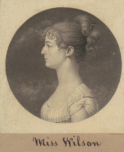 Caroline Lewis autorstwa Charles B. J. Févret de Saint Mémin