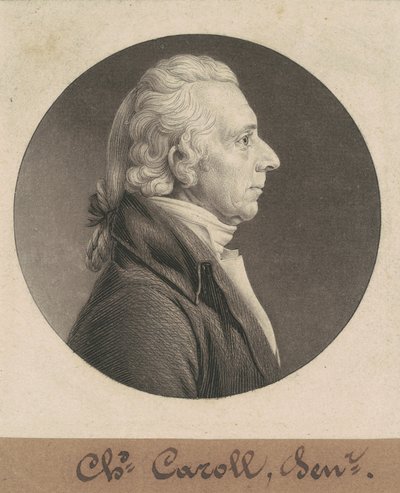 Karol Carroll autorstwa Charles B. J. Févret de Saint Mémin