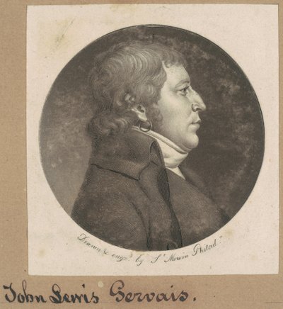 Charles N.D. Gervais autorstwa Charles B. J. Févret de Saint Mémin