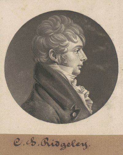 Charles Sterett Ridgely autorstwa Charles B. J. Févret de Saint Mémin
