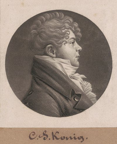 Christian Simon Konig autorstwa Charles B. J. Févret de Saint Mémin