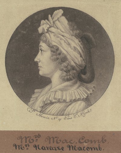 Christina Livingston Macomb autorstwa Charles B. J. Févret de Saint Mémin