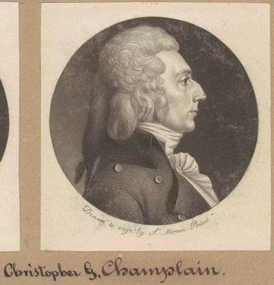 Christopher Grant Champlin autorstwa Charles B. J. Févret de Saint Mémin