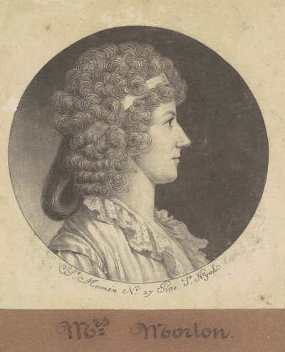 Kornelia Schuyler Morton autorstwa Charles B. J. Févret de Saint Mémin