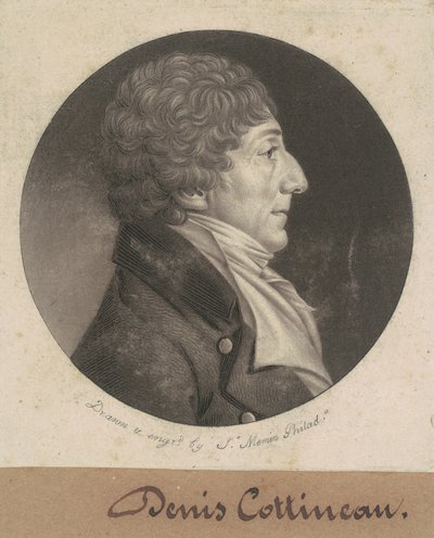Dennis Nicholas Cottineau autorstwa Charles B. J. Févret de Saint Mémin