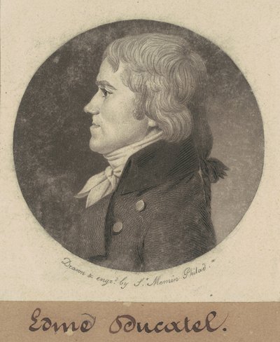 Edme Dukatel autorstwa Charles B. J. Févret de Saint Mémin