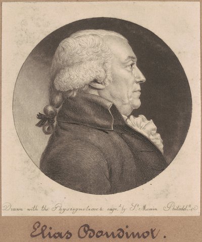 Elias Boudinot autorstwa Charles B. J. Févret de Saint Mémin