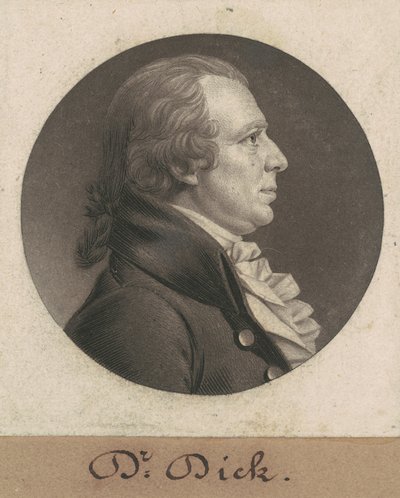 Elisha Cullen Dick autorstwa Charles B. J. Févret de Saint Mémin