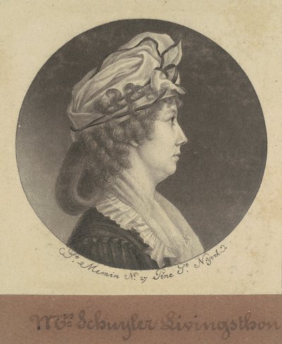 Eliza Barclay Livingston autorstwa Charles B. J. Févret de Saint Mémin
