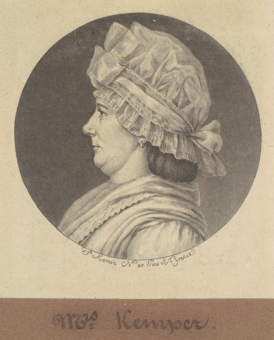 Elżbieta Marius Kemper autorstwa Charles B. J. Févret de Saint Mémin