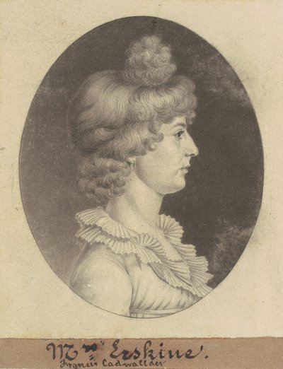 Frances Cadwalader Erskine autorstwa Charles B. J. Févret de Saint Mémin