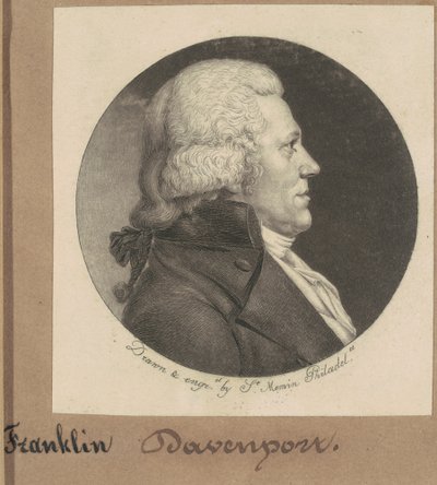 Franklin Davenport autorstwa Charles B. J. Févret de Saint Mémin