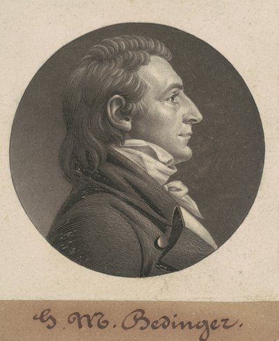 George Michael Bedinger autorstwa Charles B. J. Févret de Saint Mémin