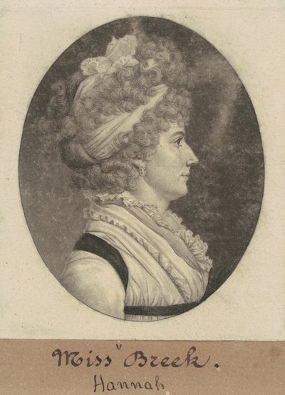 Hannah Breck autorstwa Charles B. J. Févret de Saint Mémin