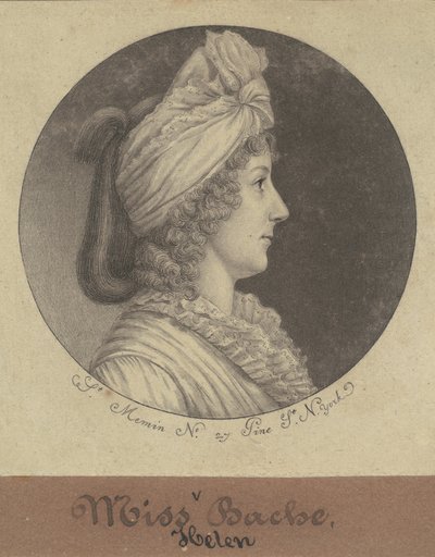 Helena Bache autorstwa Charles B. J. Févret de Saint Mémin