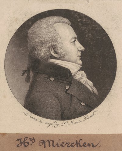 Henryk Miercken autorstwa Charles B. J. Févret de Saint Mémin