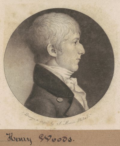 Henry Woods autorstwa Charles B. J. Févret de Saint Mémin
