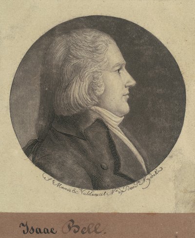 Izaak Bell autorstwa Charles B. J. Févret de Saint Mémin