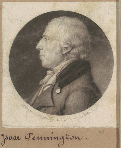 Izaak Penington autorstwa Charles B. J. Févret de Saint Mémin